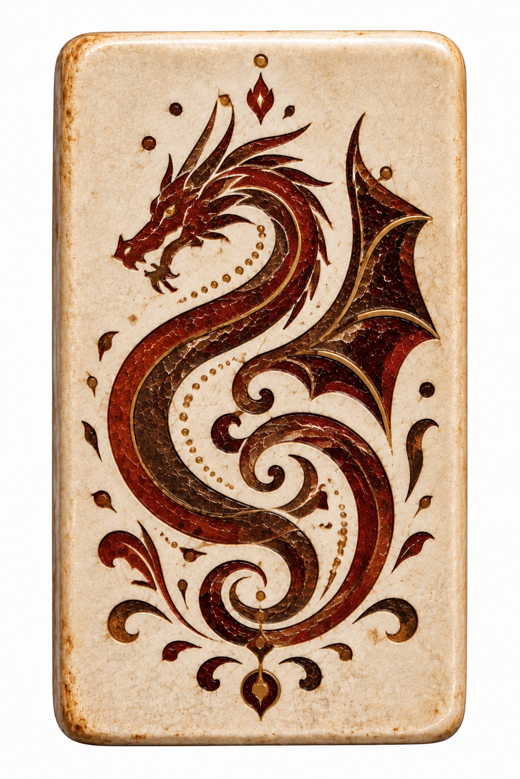 Artefact tile bearing a dragon symbol that must be found